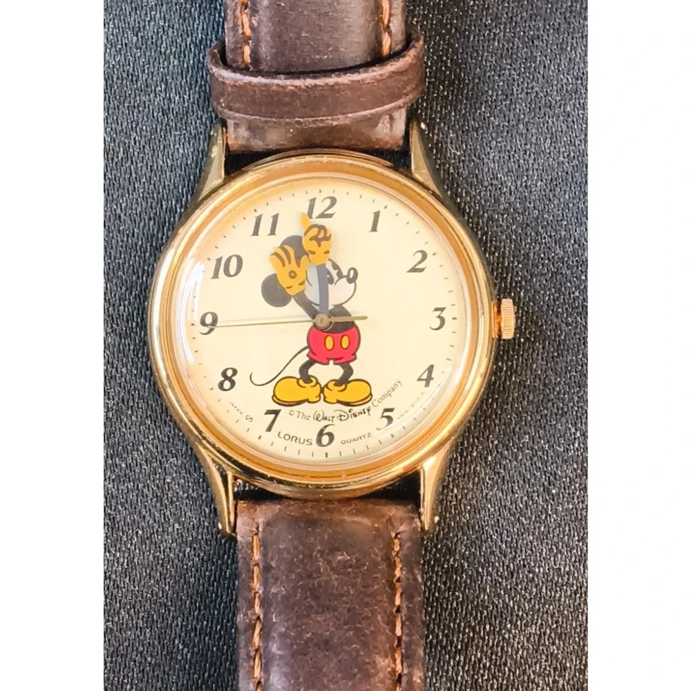 Lorus Vintage Women's Mickey Mouse Watch Original Box & Manual-Used #W5508